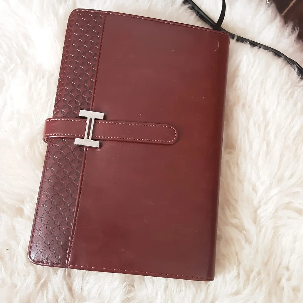 Business Meeting Organizer A4 PU Leather Note Pad Holder